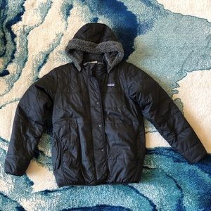 Patagonia Black Fleece Lined Jacket, Size Jrs XL